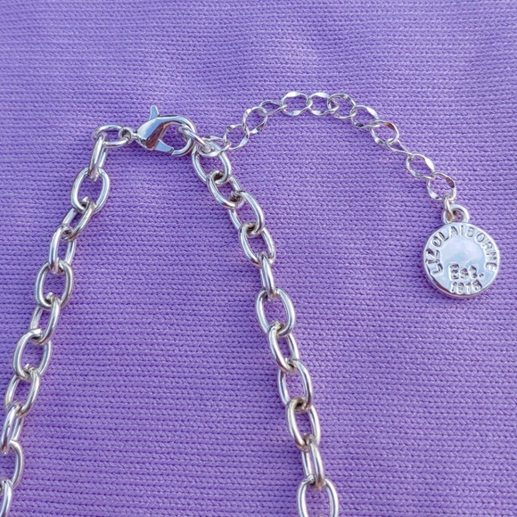 Liz Claiborne Silver & Cream Necklace!!! - Picture 3 of 8